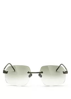 Женские солнцезащитные очки из серебристого металла с рисунком питона Bust Out