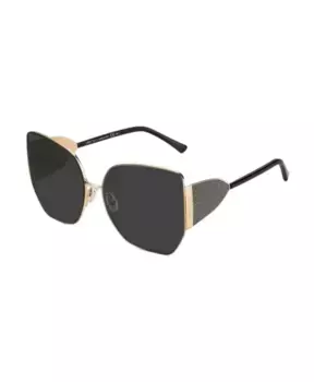Женские солнцезащитные очки из золотистого металла Jimmy Choo, желтый