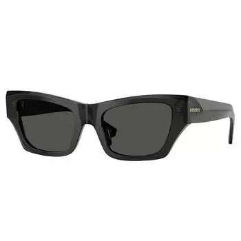 Женские солнцезащитные очки «кошачий глаз» Burberry BE 4441U 411287 52 мм, черный