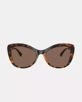 Женские солнцезащитные очки «кошачий глаз» цвета гавана Vogue, коричневый
