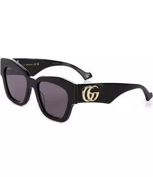Женские солнцезащитные очки «кошачий глаз» Gucci Generation 55 мм, черный