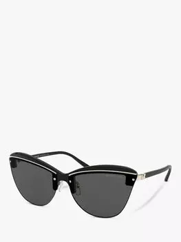 Женские солнцезащитные очки кошачий глаз Michael Kors MK2113, черные/серые