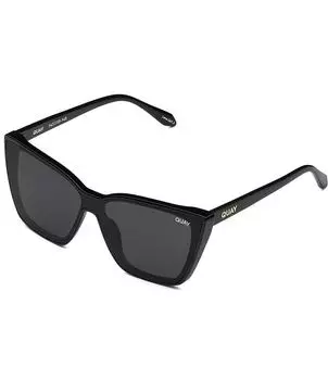 Женские солнцезащитные очки «кошачий глаз» Quay Australia для конфиденциальной информации, черный