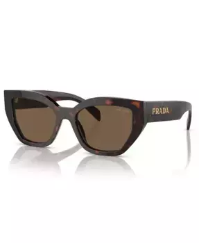 Женские солнцезащитные очки Lettering Butterfly, модель PR A09S PRADA, коричневый