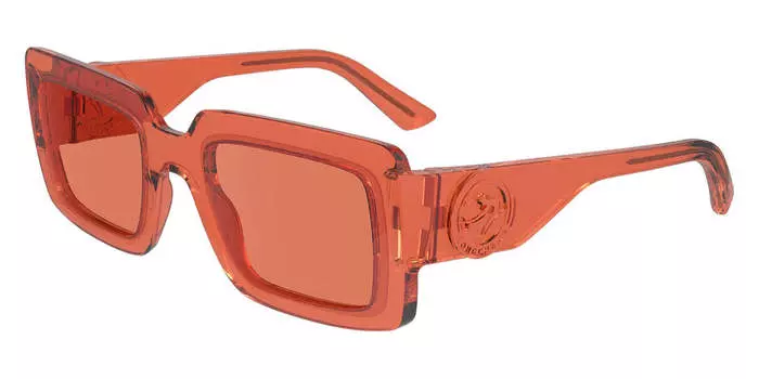 Женские солнцезащитные очки Longchamp 53 мм оранжевого цвета