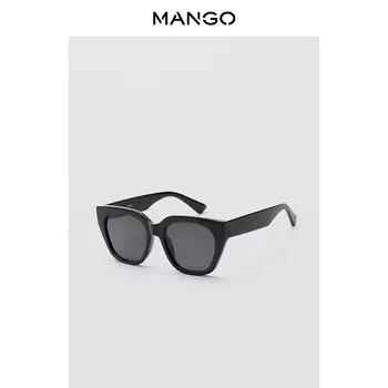 Женские солнцезащитные очки Mango в толстой оправе, черный