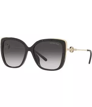 Женские солнцезащитные очки Michael Kors 0MK2161BU 56 мм с градиентом и бабочкой, черный