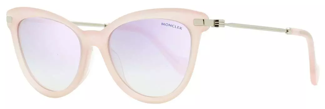Женские солнцезащитные очки Moncler Cateye ML0080 72X Opal Rose/Ruthenium 54 мм
