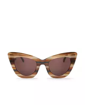 Женские солнцезащитные очки Mr Boho в разноцветной ацетатной оправе и классическими линзами