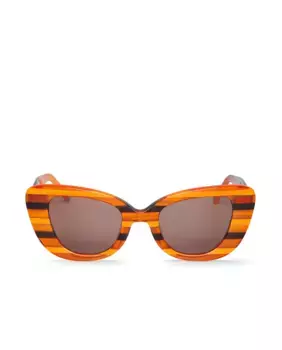 Женские солнцезащитные очки Mr Boho в разноцветной ацетатной оправе и классическими линзами