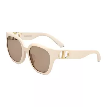 Женские солнцезащитные очки нестандартной формы из ацетата цвета экрю DIOR