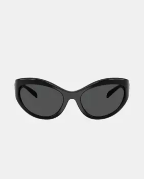 Женские солнцезащитные очки "око кошки" с инъекционным покрытием Versace, черный