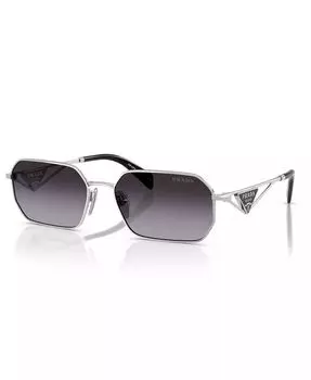 Женские солнцезащитные очки PRADA, серебряный