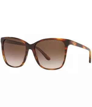 Женские солнцезащитные очки Ralph Lauren Rl8201 56mm Havana Square, коричневый