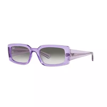 Женские солнцезащитные очки Ray-Ban Rb4395 54 мм Kiliane прямоугольные с градиентом, цвет Transparent Violet
