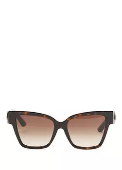 Женские солнцезащитные очки с черепаховым узором Dolce&Gabbana, мультиколор