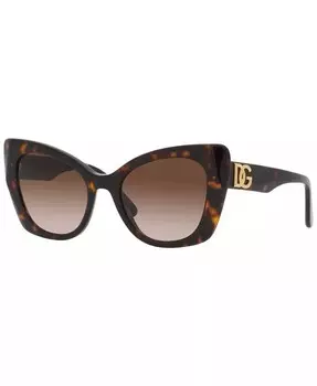 Женские солнцезащитные очки с низкой перемычкой, DG4405F 53 Dolce&Gabbana, коричневый