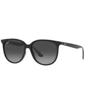 Женские солнцезащитные очки с низкой посадкой на переносице Ray-Ban, черный