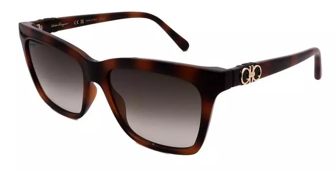 Женские солнцезащитные очки Salvatore Ferragamo, коричневый
