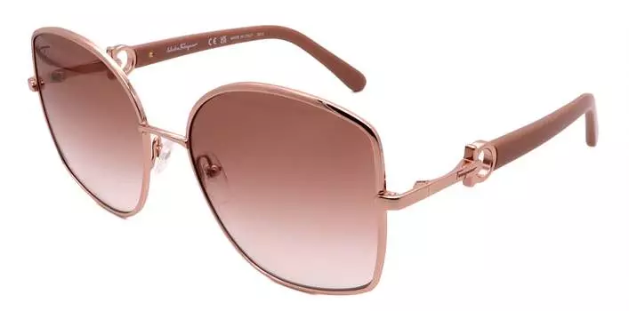 Женские солнцезащитные очки Salvatore Ferragamo, золотой