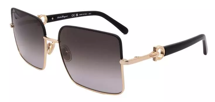 Женские солнцезащитные очки Salvatore Ferragamo, золотой/черный