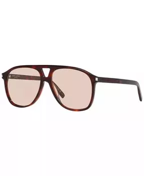 Женские солнцезащитные очки, SL 596 Dune Saint Laurent, коричневый