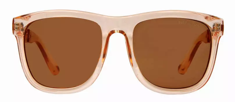 Женские солнцезащитные очки Suzy Levian Pink Clear Rose Gold с цепочкой