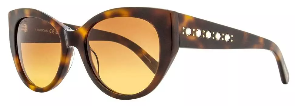 Женские солнцезащитные очки Swarovski Cat Eye SK0372 52F Havana 53 мм