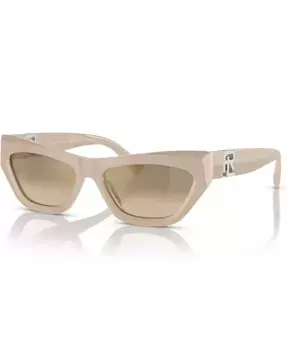 Женские солнцезащитные очки The Kiera, зеркальный градиент RL8218U Ralph Lauren, коричневый/бежевый