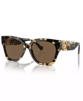 Женские солнцезащитные очки The Oversized Ricky Rl8221 Ralph Lauren, коричневый