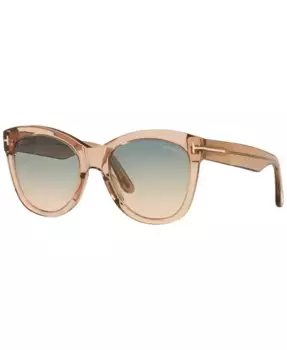 Женские солнцезащитные очки, TR001310 54 Tom Ford, коричневый