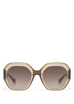 Женские солнцезащитные очки Vanguard Bright 6822 2 с геометрическим узором Gigi Studios, коричневый