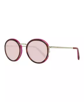 Женские солнцезащитные очки в круглой оправе Emilio Pucci, коричневый