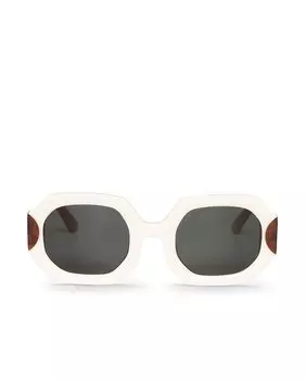 Женские солнцезащитные очки в разноцветной ацетатной оправе Mr. Boho, коричневый