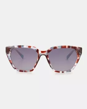 Женские солнцезащитные очки в разноцветной геометрической оправе Mr. Wonderful, коричневый