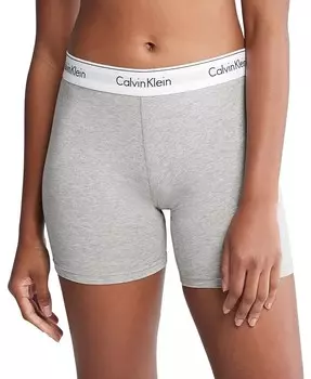 Женские современные хлопковые трусы-боксеры QF7625 Calvin Klein, серый