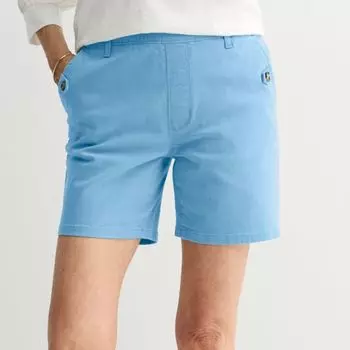 Женские современные шорты без застежек Croft & Barrow, цвет hepatica blue
