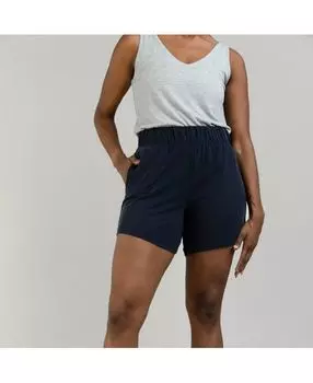 Женские современные шорты средней длины из модала Cozy Earth, темно-синий