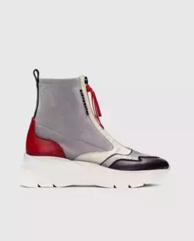 Женские спортивные ботильоны на молнии спереди и платформе Hispanitas, мультиколор