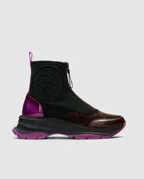 Женские спортивные ботильоны с молнией спереди и спортивной подошвой Hispanitas, фуксия