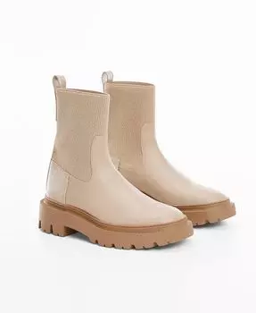 Женские спортивные ботинки на платформе MANGO, тан/бежевый