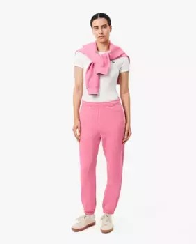 Женские спортивные брюки из смесового хлопка Lacoste, цвет Rosa