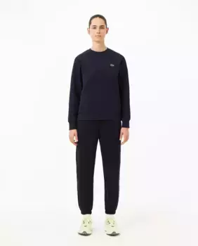 Женские спортивные брюки из смесового хлопка Lacoste, тёмно-синий