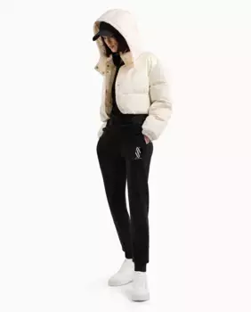 Женские спортивные брюки из вискозы с аквалангом Armani Exchange, черный
