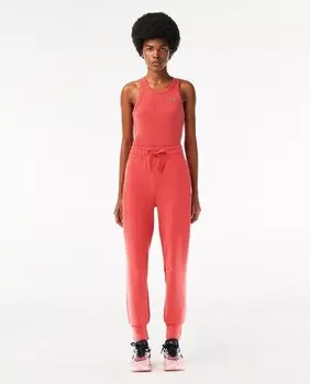 Женские спортивные брюки облегающего кроя Lacoste, розовый