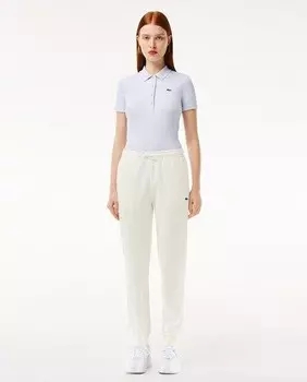 Женские спортивные брюки прямого кроя Lacoste, белый