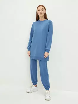 Женские спортивные брюки прямого кроя с эластичной резинкой на талии LCW Modest