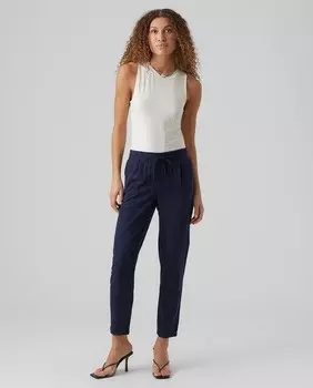 Женские спортивные брюки с эластичной талией Vero Moda, темно-синий