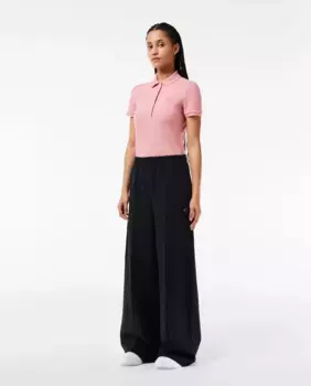 Женские спортивные брюки с широкими штанинами Lacoste, белый