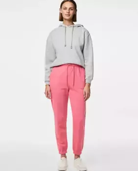 Женские спортивные брюки с высокой посадкой Pieces, розовый